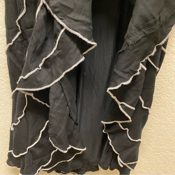 SOFT SURROUNDINGS Heavenly Soft Modern Romance Boho Maxi Skirt Black Medium - Picture 5 of 5